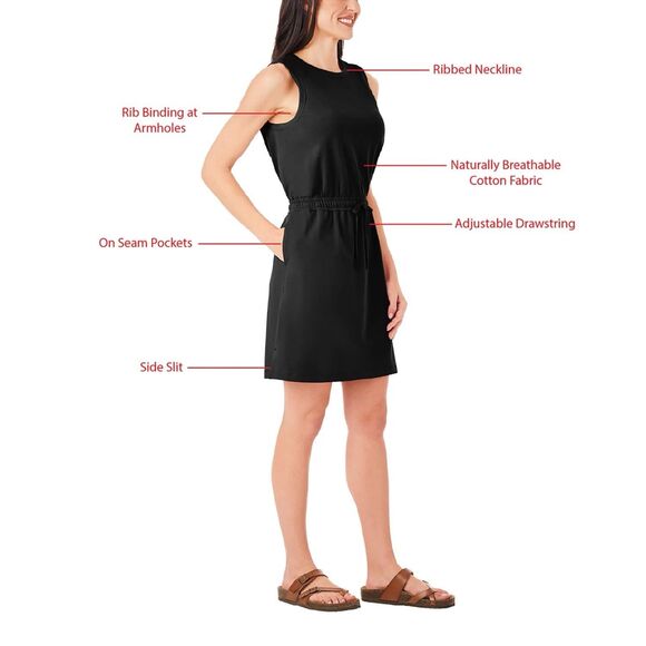 Member's Mark Ladies Tank Dress Size Medium Black - Picture 5 of 7